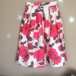 Chic Wish floral bubble skirt